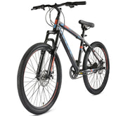 Cradiac Globetrotter Single Speed MTB, 26 Inch High Performance Mountain Cycle for Men with Front Suspension & Dual disc Brakes | Ideal for 12+ Years, Unisex, Frame Size - 18.5 Inch